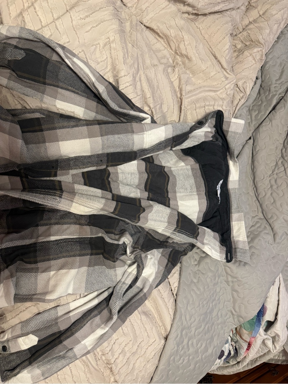 Old Navy Black and White Flannel